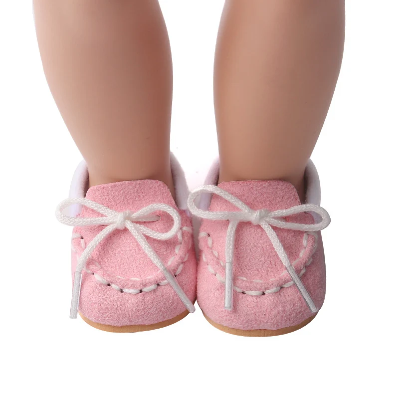 18 дюймов куклы для девочек детская одежда; модные комплекты с обувью повседневная одежда Американский новорожденного платье детские игрушки подходит 43 см для ухода за ребенком для мам, детские куклы, c145