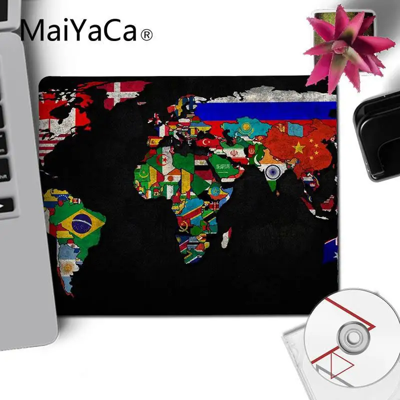 MaiYaCa Новое поступление карта старого мира ноутбук геймерская игра коврики резиновый коврик для компьютерной мыши мышь прочный коврик для мыши на стол - Цвет: No LockEdge 25x29cm