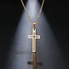Free Gold Hollow Cross Necklace