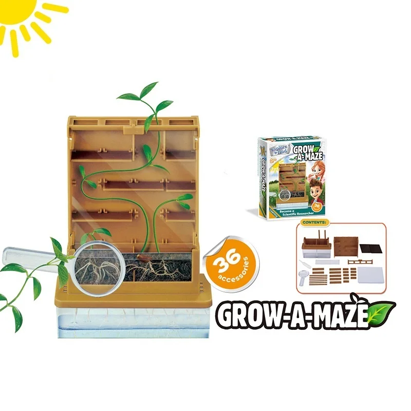 Günstige Kinder Biologie Wissenschaft Experiment spielzeug Anlage Krieg Labyrinth Wachsen ein Labyrinth Kit Simulation modell STEM Spielzeug Kid Wissenschaft Lehrmittel