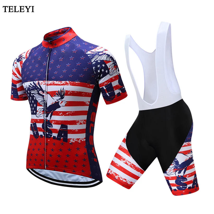 manga curta Da Bicicleta Da Bicicleta Camisas Curtas definidos