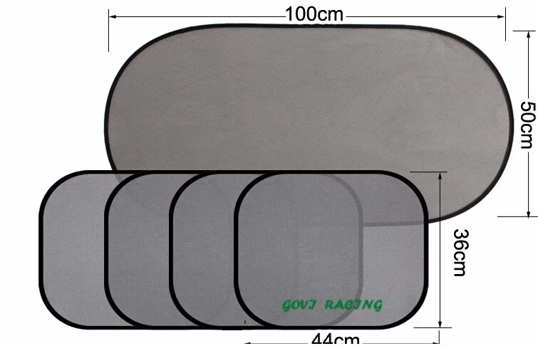 6 шт./компл. серебристый автомобиль Защита от солнца тени УФ-защиты Защита от солнца тени окно Солнечный фильм лобового стекла козырек крышки блока сравнить Soleil автомобиля для укладки