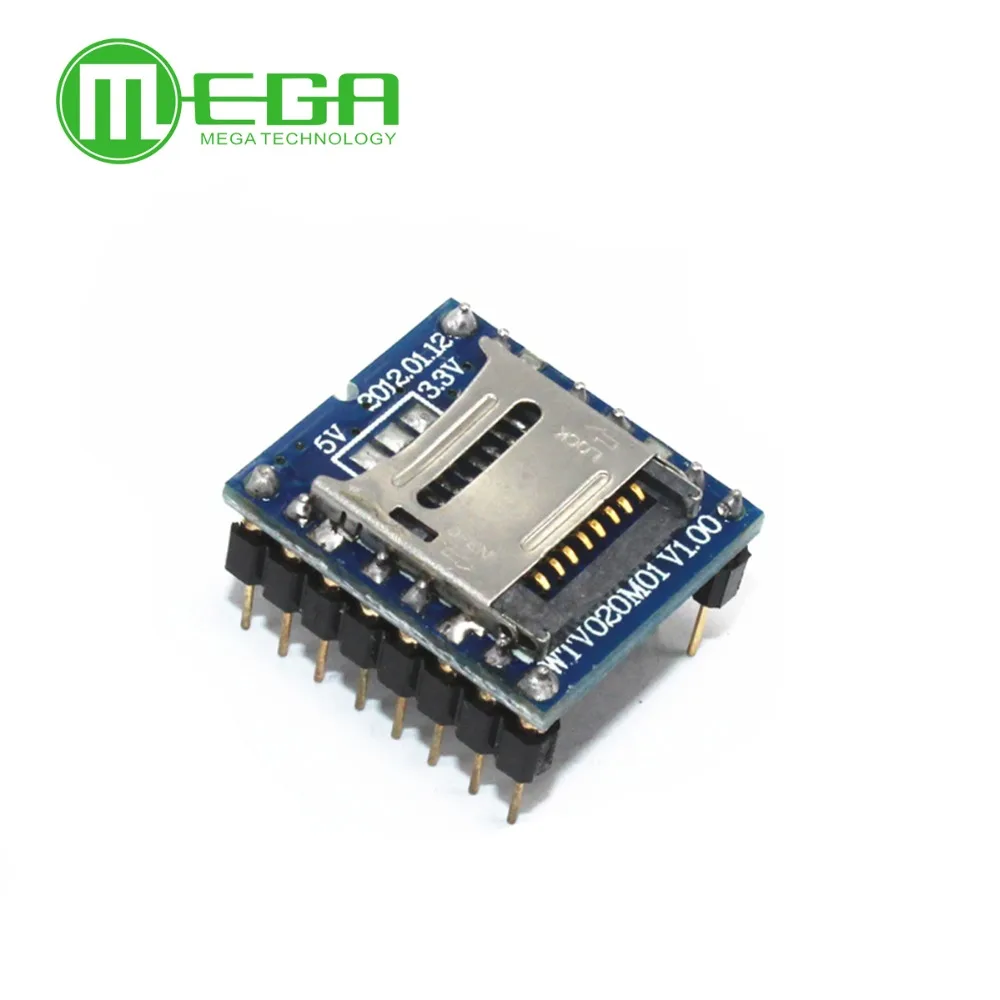 WTV020 WTV020-SD Mini SD карта MP3 звуковой модуль для PIC Ard uino 2560 UNO R3 A060 | Электронные