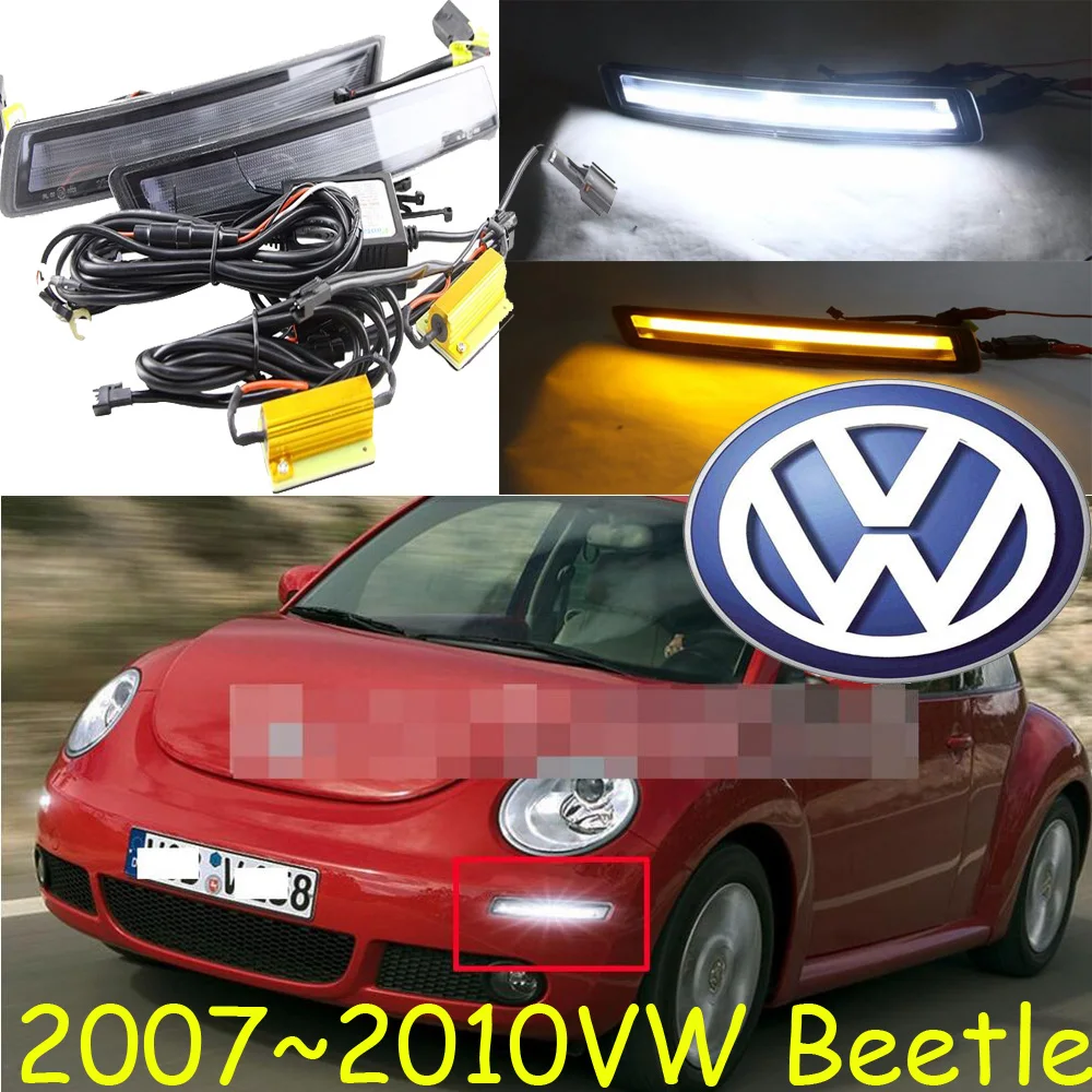 2007~ 2010 Beetle Дневной светильник;! Светодиодный, Beetle противотуманный светильник, 2 шт.; Cabrio, Tiguan Touran Caddy Jetta 6, Beetle головной светильник
