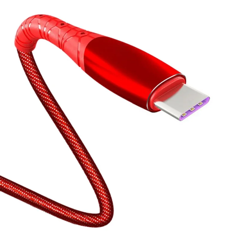 العالمي USB نوع C كابل شاحن سريع جان الحبل سريعة شحن عالية الجودة 5A كابل 1.88 M/6FT ل samsung xiaomi huawei