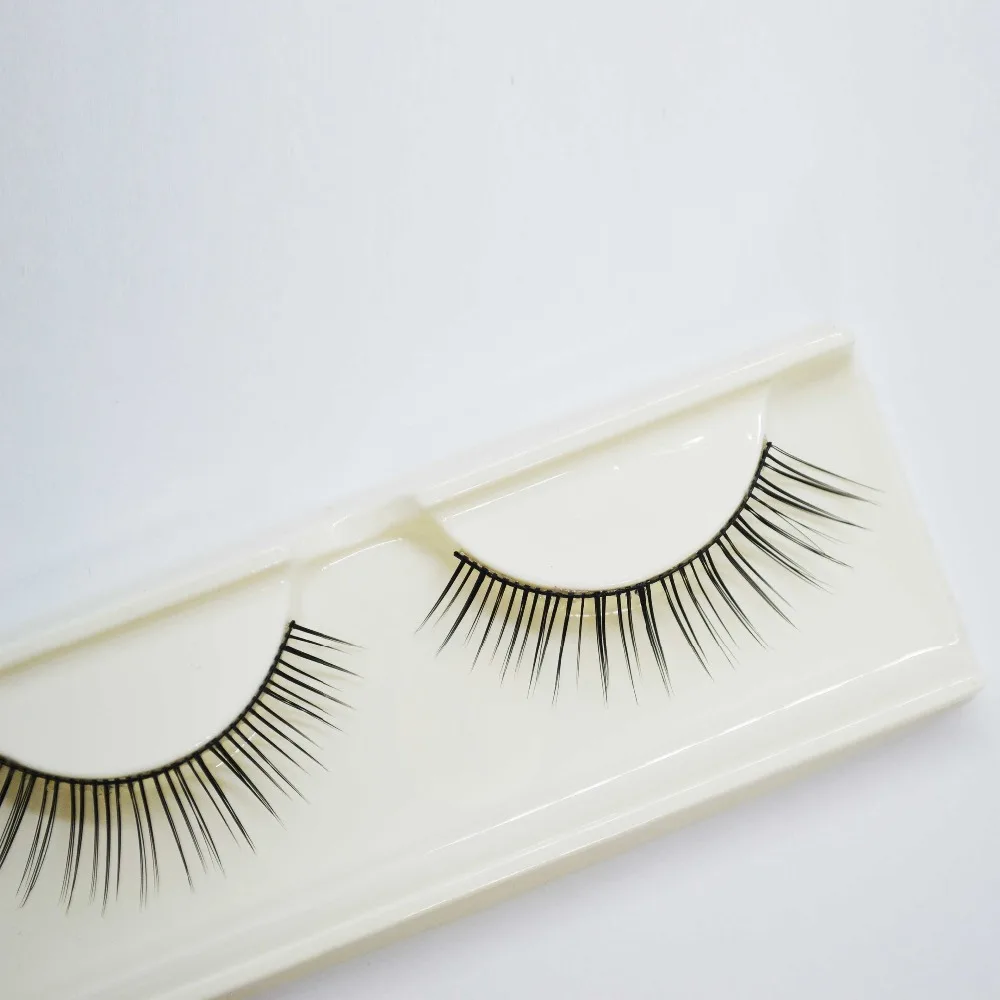 

JHXY 1 pair 3D natural extension false eyelashes Korea natural nude makeup tools handmade false eyelashes B1