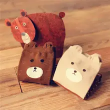 1 пара/лот, милые полосатые носки с 3D рисунком медведя, весенне-зимние японские креативные милые сексуальные женские хлопковые носки карамеллы, Calcetines