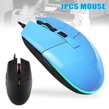 

New Wired Gaming Mouse Ergonomic 4-Speed DPI Adjustment RGB Backlight Mice for PC Laptop DOM668