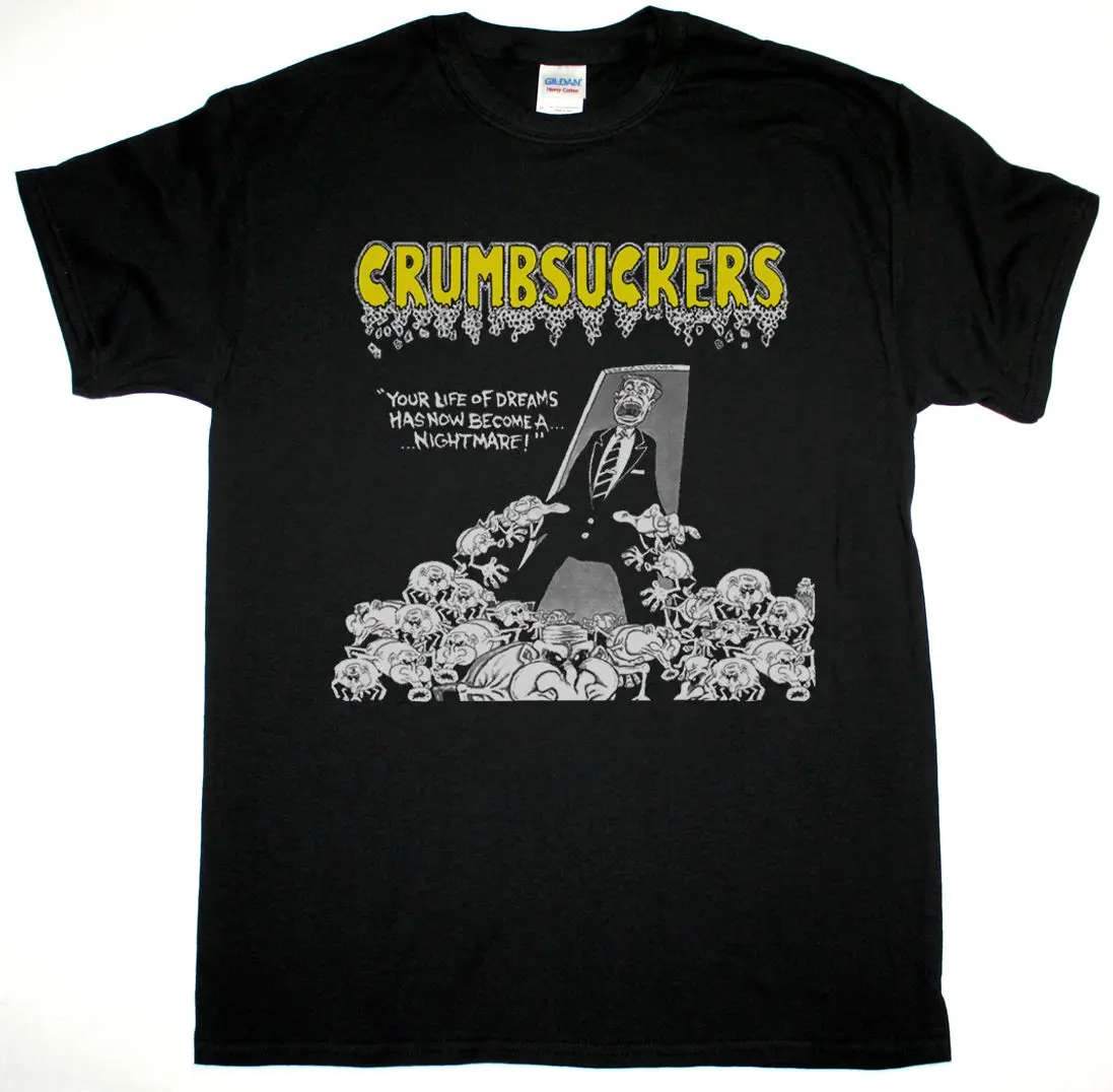 CRUMBSUCKERS CAVE DEMO/CBGB'S DEMO кроссовер трэш Новая Черная футболка Бесплатная доставка