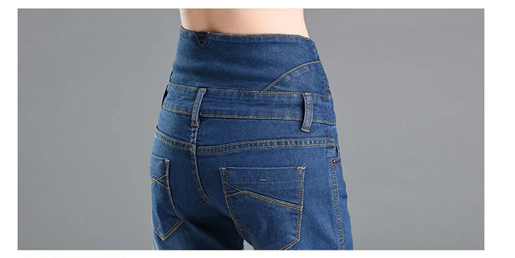 Ум ноги женские джинсовые шорты Высокая Талия непосредственно эластичной талией синий Джинсовые шорты женские сезон: весна–лето женские