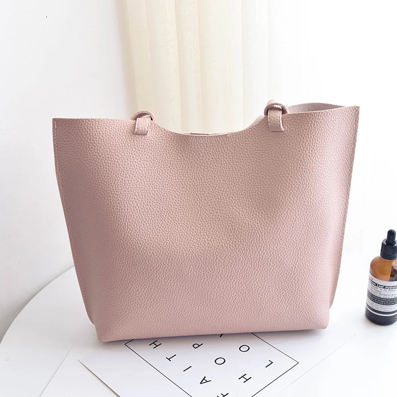2019 New Fashion 2 Bags Set for Women Leather Handbag Messenger Bags Female Crossbody Bags High Quality Ladies Bags