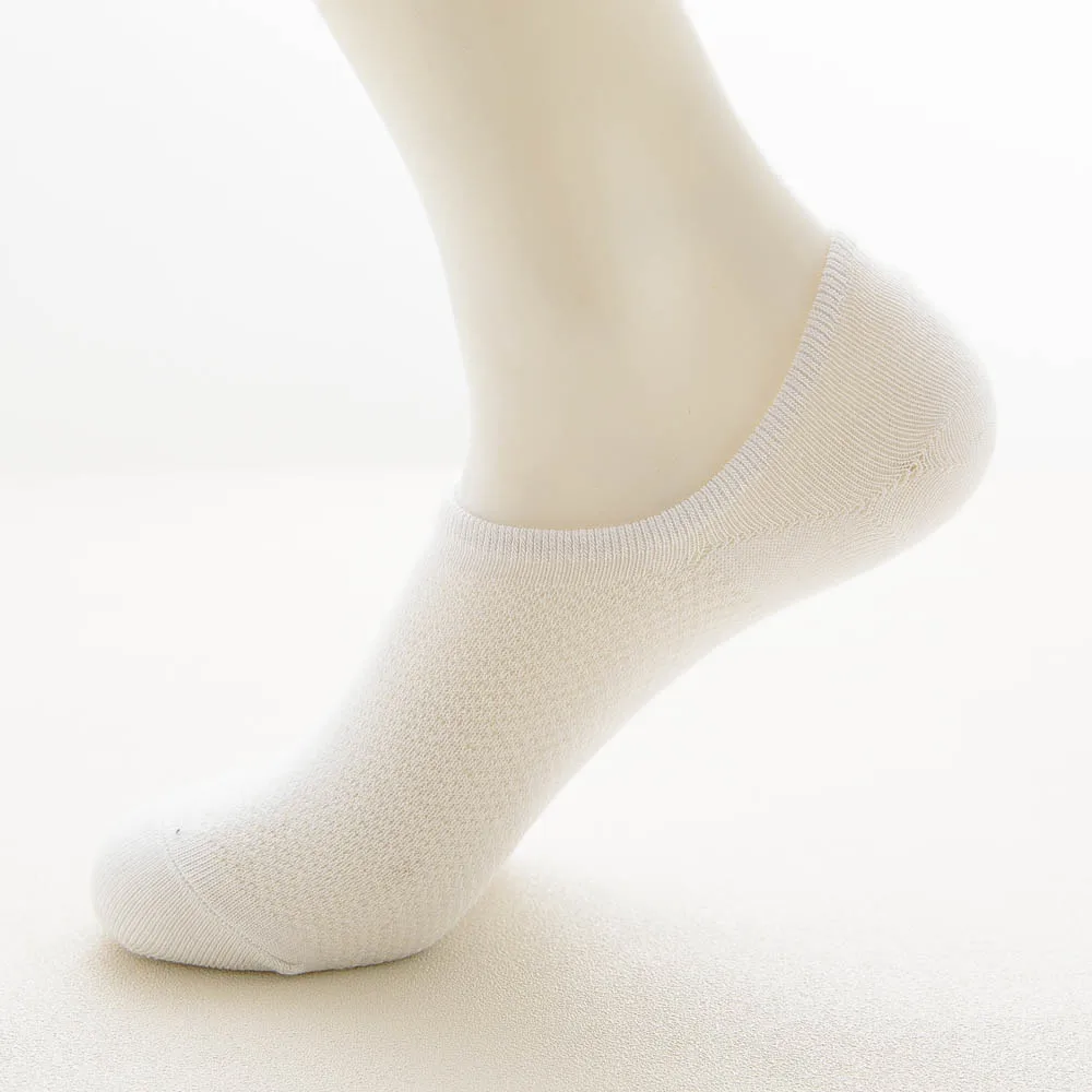 5 пар/набор Повседневное дышащее волокно из бамбука из сетчатой ткани, носки-тапочки, хлопковые нескользящие силиконовые невидимые носки-лодочки летние шорты Для мужчин носки