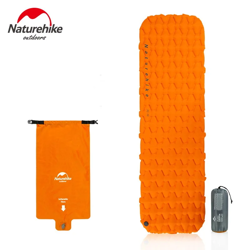 Naturehike في خفيفة نفخ فراش 1 شخص واحد في الهواء الطلق النوم منصات حقائب مقاومة للماء التخييم حصيرة W و ملء الهواء حقيبة 420g Naturehike في خفيفة نفخ فراش 1 شخص واحد في الهواء الطلق النوم منصات حقائب مقاومة للماء التخييم حصيرة W و ملء الهواء حقيبة 420g