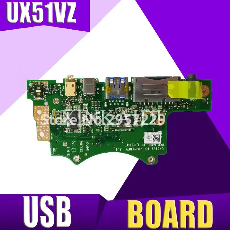 Новинка! Плата интерфейса usb IO для ASUS UX51VZ UX51V U500V ноутбука аудио|Компьютерные