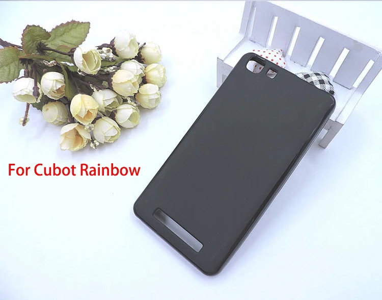

For Cubot Rainbow Case Silicone Soft TPU Ultra-thin Transparent Neutral Phone Case Protective cover with phone strap gift