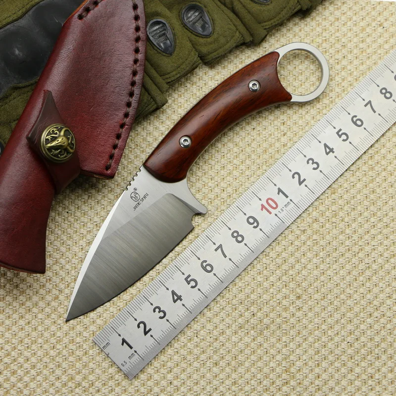 Уличный прямой нож 12C27 стальная кобура с фиксированным лезвием тактический