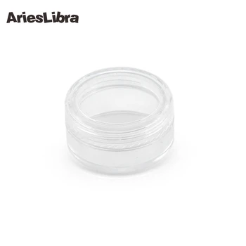 

AriesLibra 300pcs/set 5g Clear Cosmetic Cream Jar Sample Cream Bottles Containers Transparent Plastic Jars Pot for Nail Art
