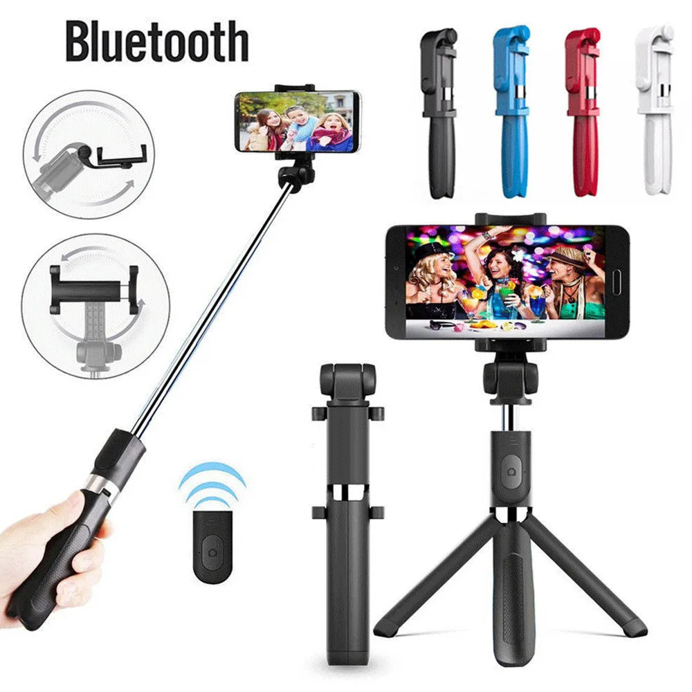 

Bluetooth Selfie Stick Tripod Monopod Wireless Remote Control For iOS Android
