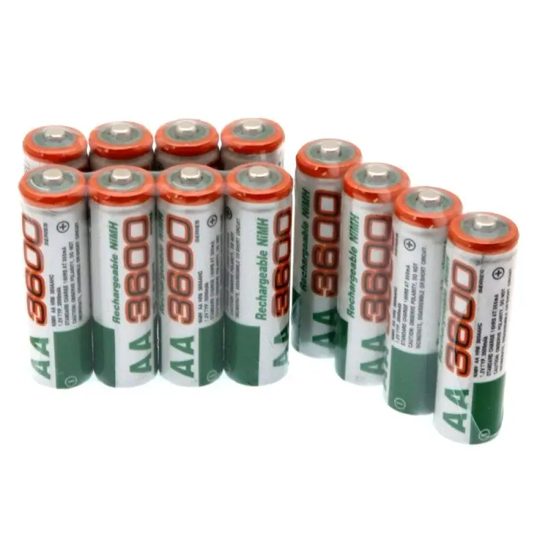 4~ 20 шт Новинка 1,2 V AA 3600mAh NI MH предварительно заряженные аккумуляторы NI-MH аккумуляторная батарея AA3600 для игрушек микрофон камеры