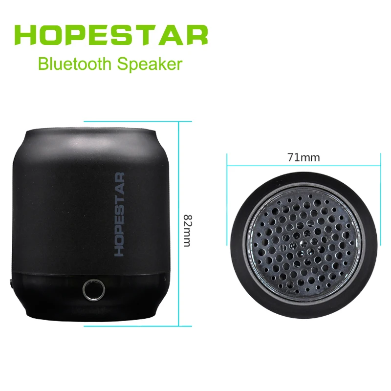 HOPESTAR H8 Мини Bluetooth динамик Портативный беспроводной бас стерео MP3 плеер Поддержка USB TF AUX FM handfree для телефона компьютера