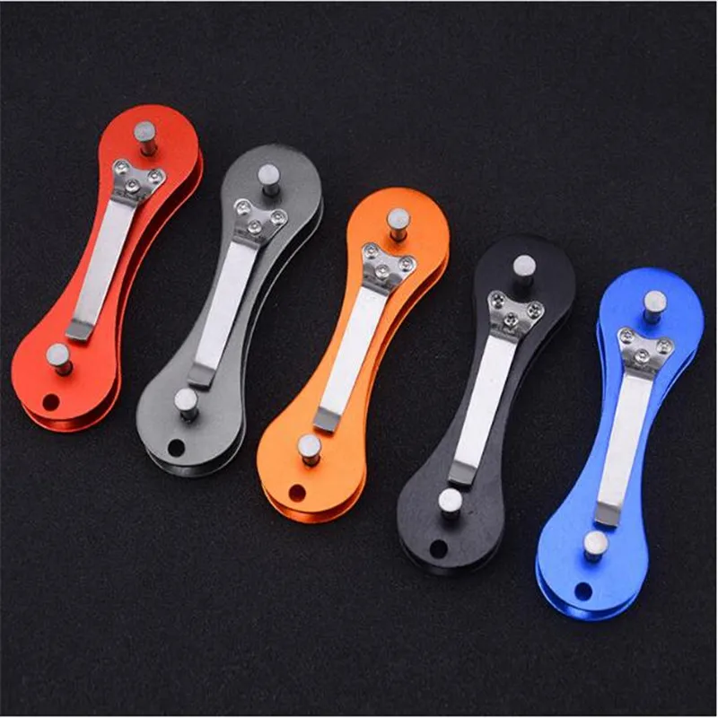 Multifunction EDC Double open aluminum alloy Key Holder Organizer Clip