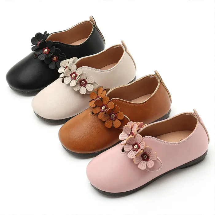 2019 Toddler Girl Shoes Kid Baby Solid Flower Soft Dance Princess Wedding Dance Dress Shoes For Children'S 1 2 3 4 5 6 Year Old