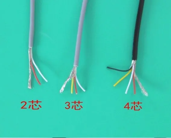 Быстрая Бесплатная Доставка 10 м/лот ul2547 26AWG 4 ядра 0.12 квадратных Экранирование провод электронный сигнал линия аудио кабель USB провод данных