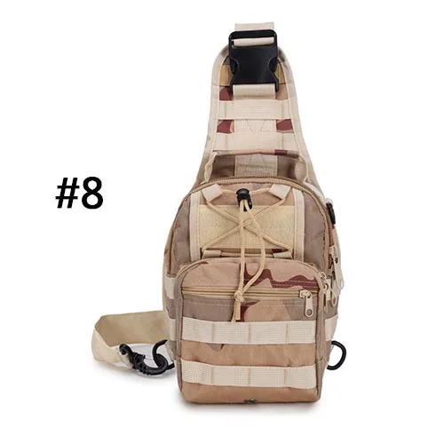 Горячая Распродажа, 9 цветов, 600D военный тактический рюкзак для наружного использования, на плечо, для кемпинга, походов, камуфляжная дорожная сумка, охотничий рюкзак - Цвет: 8
