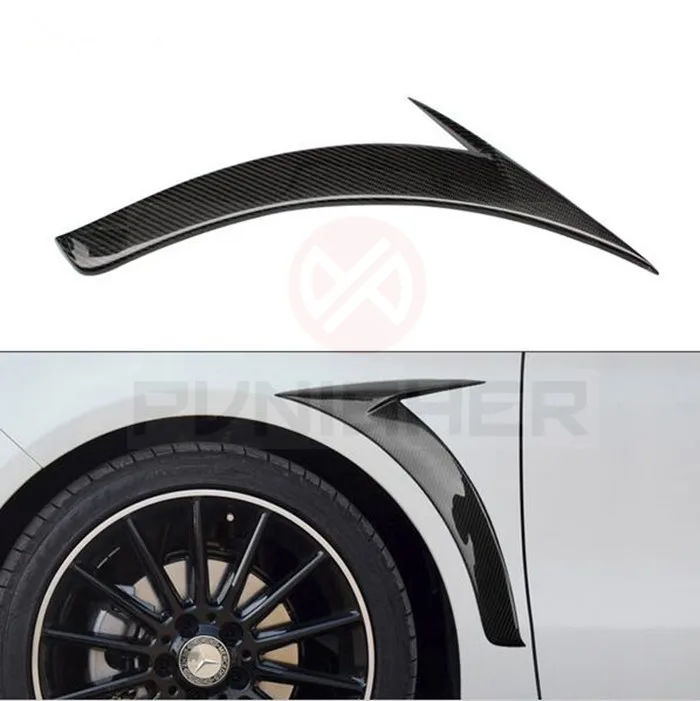 Для Mercedes W117 CLA Class 250 260 CLA45 AMG углеродное волокно передний бампер сплиттер fender vent trim