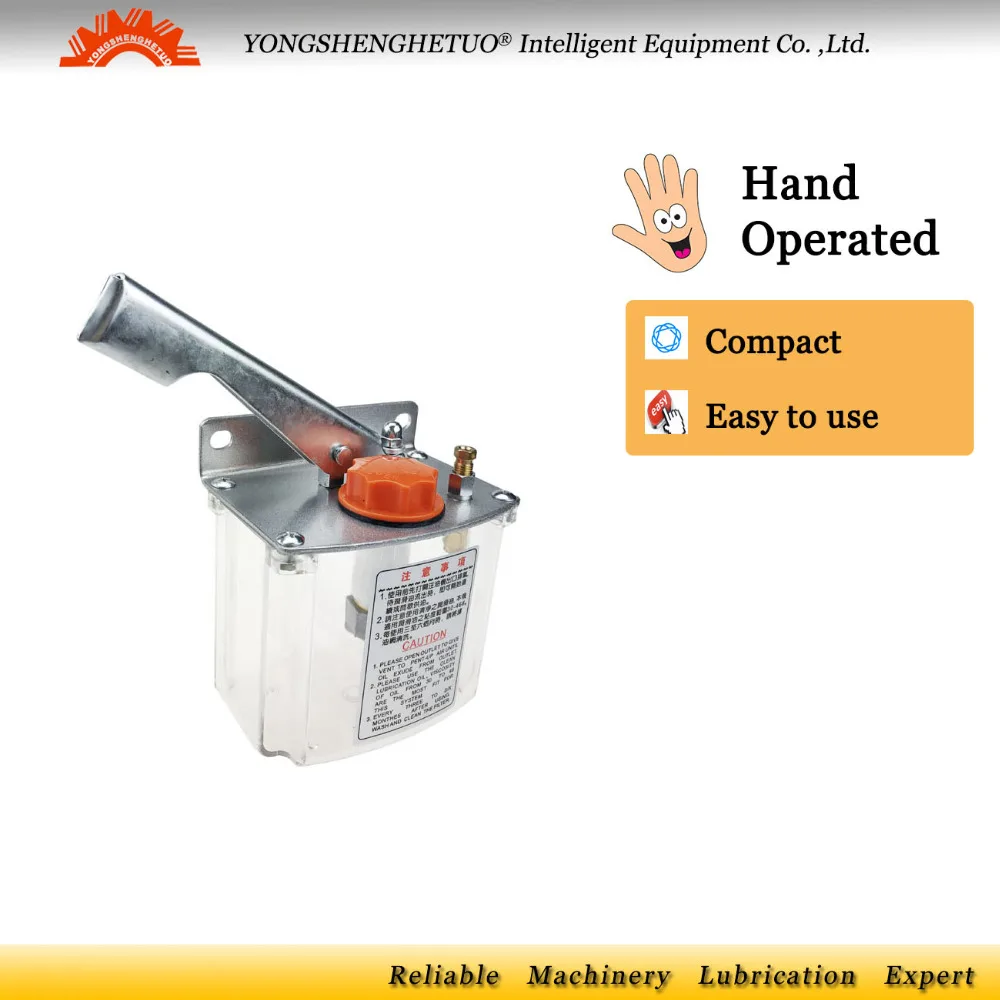 

Manual lubrication oil pump hand operated piston lubricator lube oiler HP-5L for centralized lubrication system CNC machine