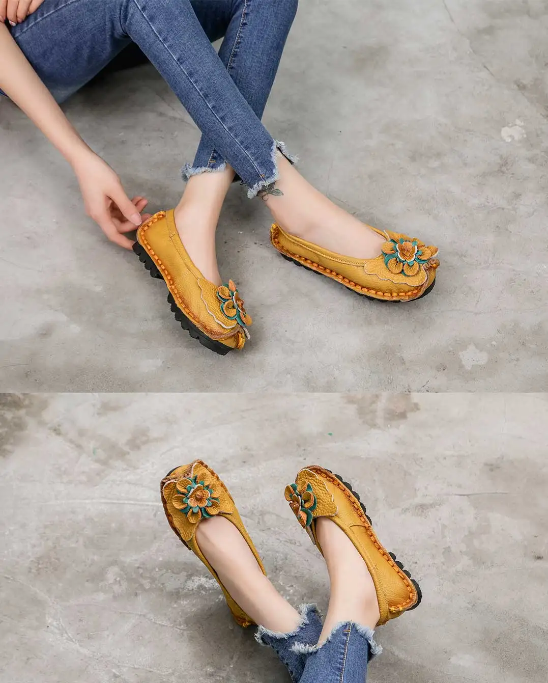 GKTINOO/ г.; мягкая обувь на плоской подошве из натуральной кожи; женская обувь на плоской подошве с цветами; женские дизайнерские Лоферы без шнуровки