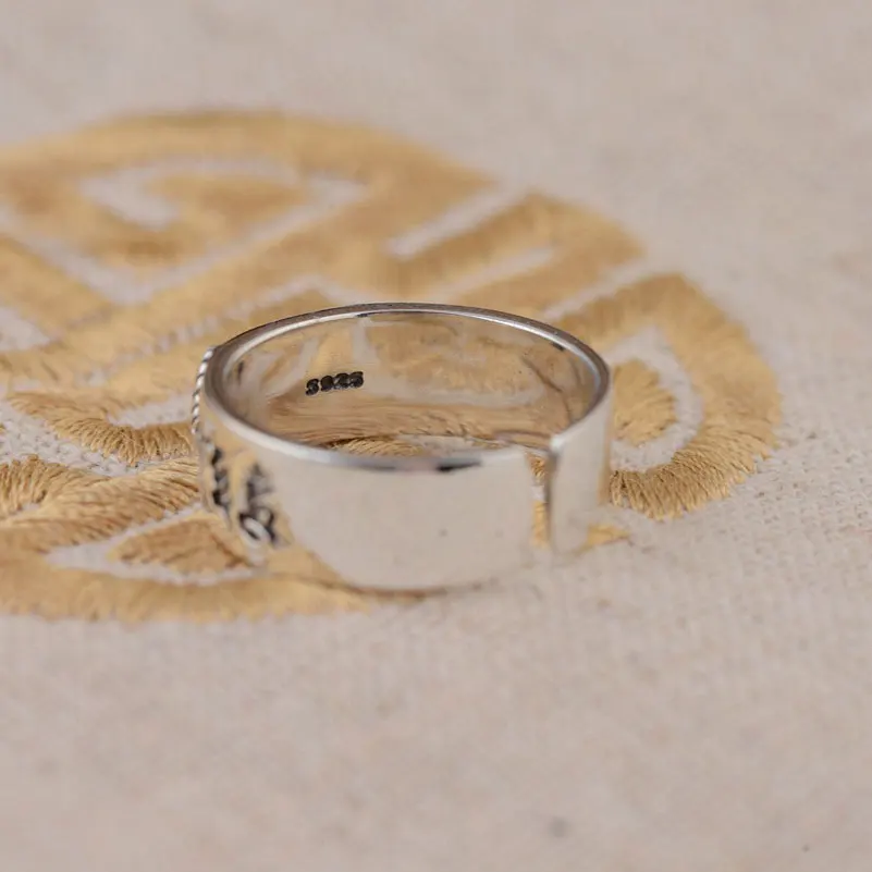 FNJ, Винтажное кольцо с крестом, 925 пробы, серебро, красный циркон, anillos, мужские S925 тайские серебряные кольца для женщин и мужчин, ювелирные изделия