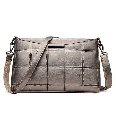 Kavard брендовые Модные клетчатые сумки через плечо женские сумки из искусственной кожи женские сумки дизайнерские сумки через плечо женская сумка - Цвет: bronze