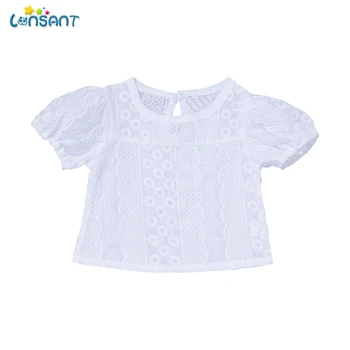

LONSANT Baby Girls Summer T Shirt Girl Short T-shirt Baby Girl Clothes O Neck Girls Clothes Bebes Baby Clothes 2019 New N30