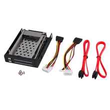 2017 Newest 2-Bay SATA Serial Internal Enclosure Rack For 2.5 inch Hard Drive Disk free shiping