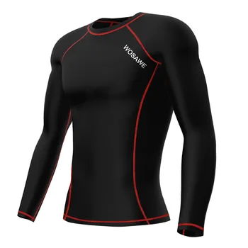 

WOLFBIKE Men's undershirts Sport Compression Base Layers Under Wear Top Shirts Skins Wear Thermal Tees Tops High Flexibility