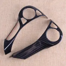Citall 2 pçs/kit preto estilo de fibra carbono volante decorativo capa guarnição apto para honda accord 2014 2015 2016 2017