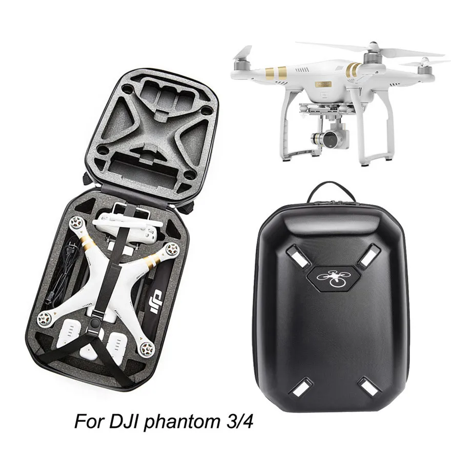 

High Quality Backpack Hardshell CarryinG Case Bag Hard Shell Waterproof for DJI Phantom 3 & 4 Toys Wholesale Free Shipping