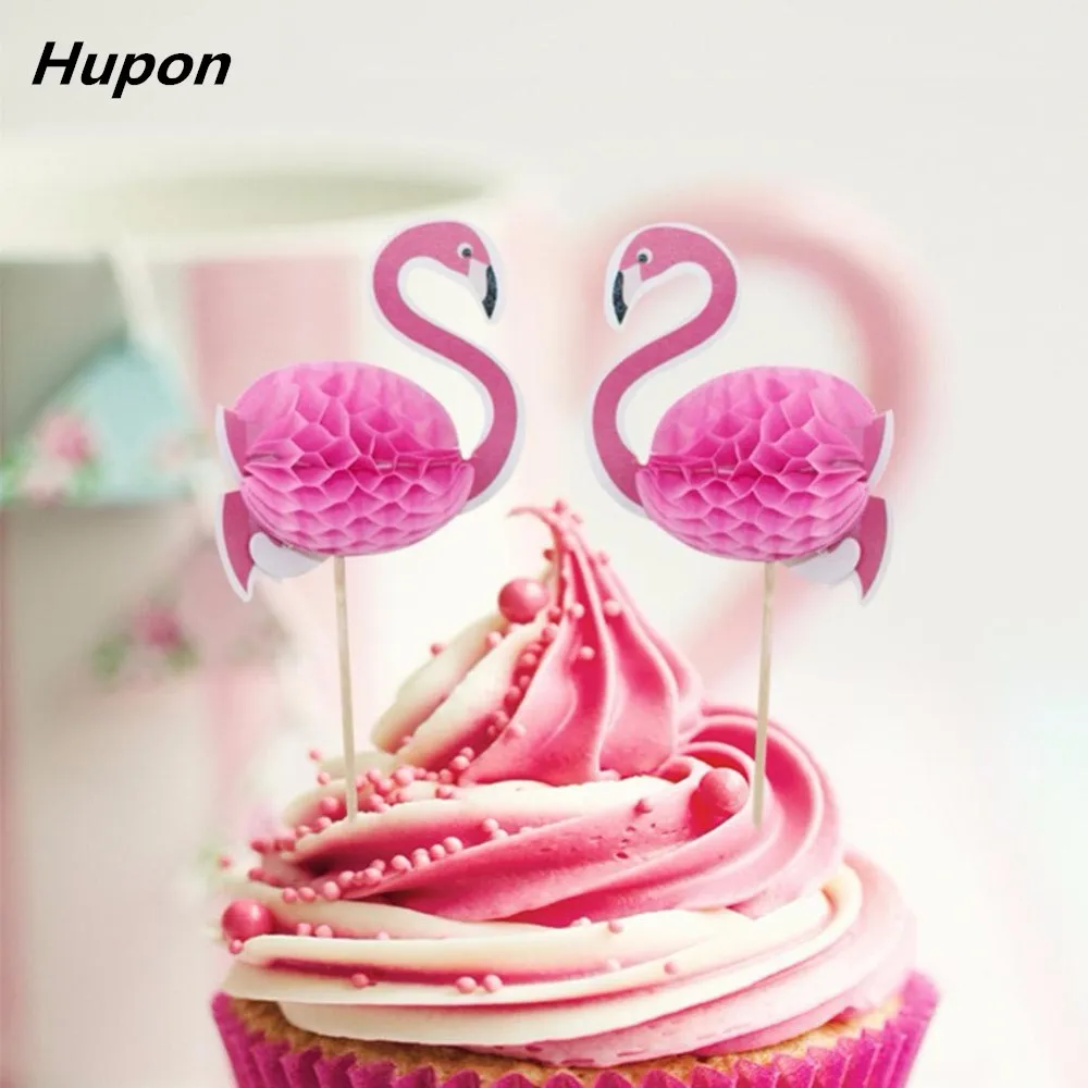 12pcs Birthday Party Decorations Adult Flamingo Cake