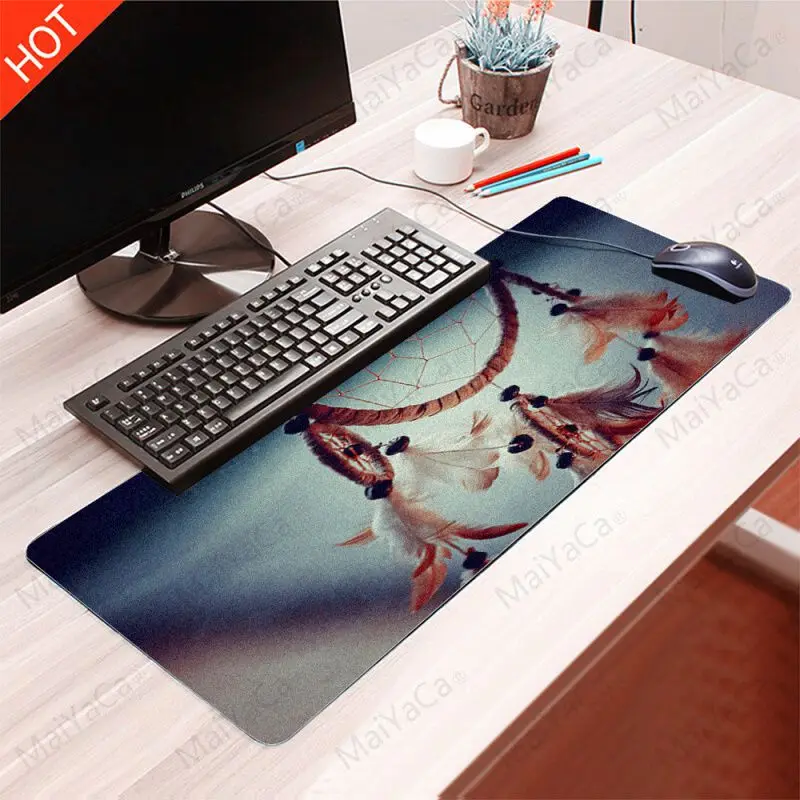 MaiYaCa boy girl gift dream catcher Beautiful Anime Mouse Mat Size for 40x90CM Speed Gaming Mousepa