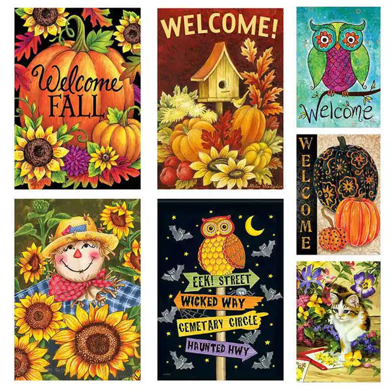 

1 Piece!!! 30*45CM New Style Halloween Garden Flag House Decor Drop Shipping