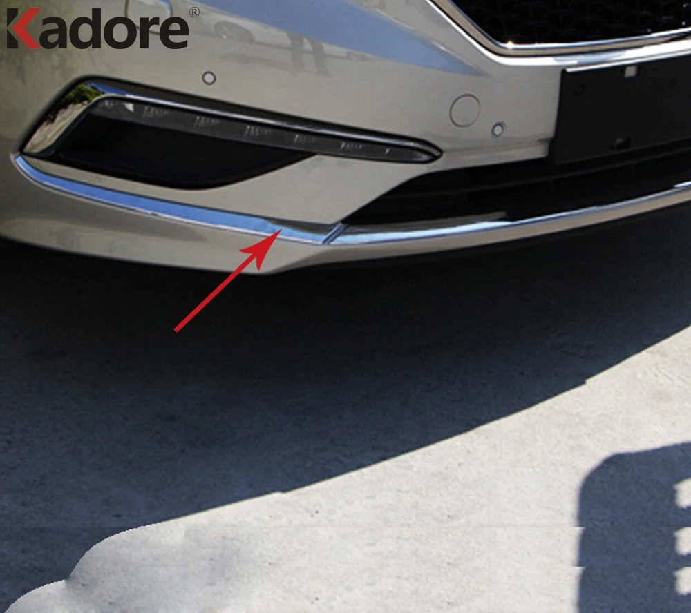 For Hyundai Sonata 2015 2016 ABS Chrome Front Bottom Bumper Reflector