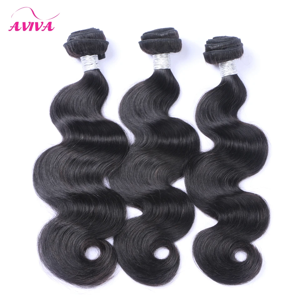 

Peruvian Virgin Hair Body Wave Grade 7A Unprocessed Peruvian Human Hair Weave Bundles Natural Black Remy Hair Extensions 3PC/Lot