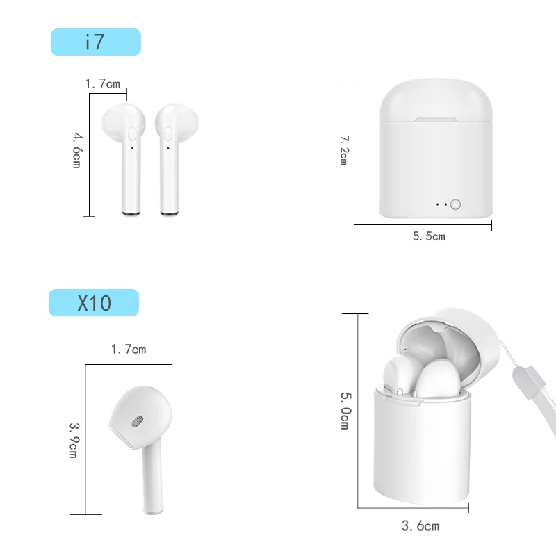 TWS Bluetooth 5.0 Earbuds True Earphone Mini Waterproof Earphones with Charging Box for Xiaomi Smart Phone Wireless Headphone