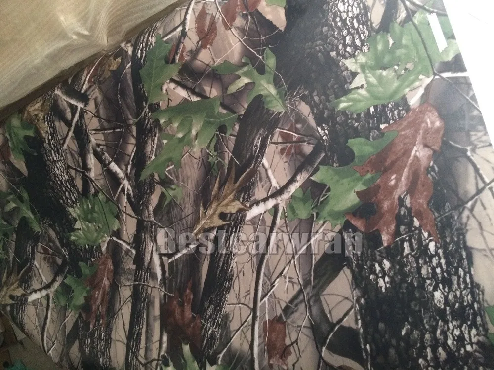 realtree camouflage vinyl camo real tree leaf car wrapping film stickers (4)
