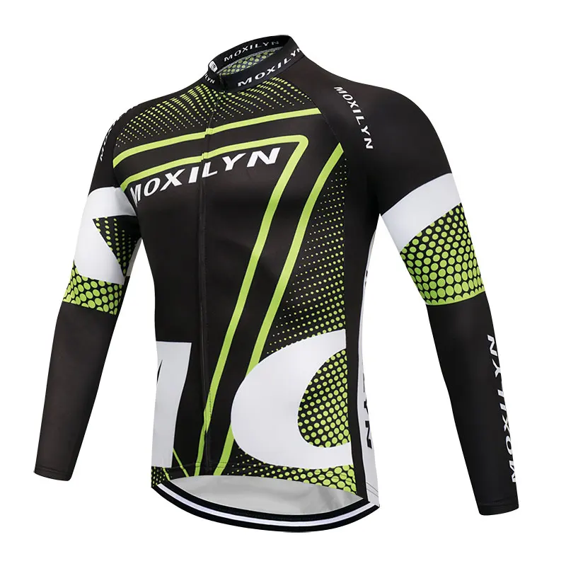 Moxilyn зимний термальный флисовый комплект для велоспорта Ropa Ciclismo Invierno Hombre Roupa Ciclismo велосипедная одежда зеленый костюм - Цвет: 6
