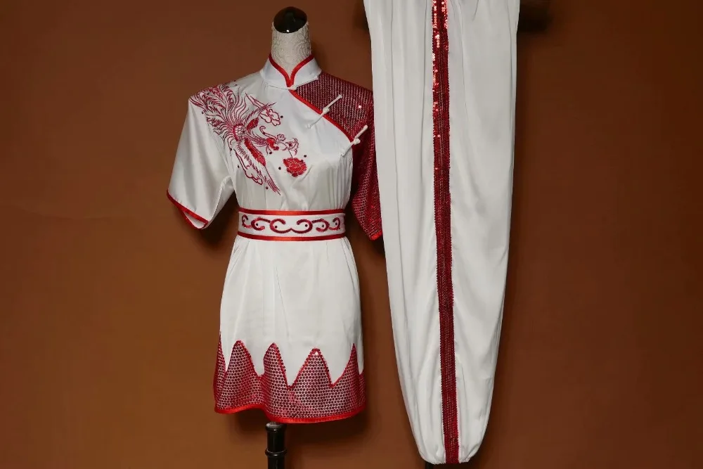 Wushu taichi одежда тайцзи changquan Униформа боевых искусств соревнование вышитая kungfu