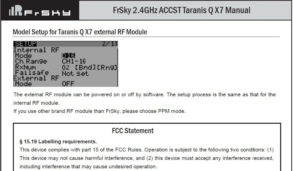 Передатчик FrSky ACCST Taranis Q X7 QX7 2,4 ГГц 16CH белый/черный цвет на ваш выбор