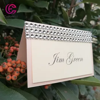 

40pcs/lot DIY Place card name card for party and wedding high class flower decorated place card with many color options