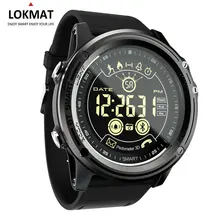 LOKMAT Cerdas Menonton Sport Pedometer Waterproof IP68 Bluetooth Pria Jam Digital Panggilan Reminder SmartWatch Untuk ios Android Phone (Cina)